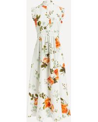 Erdem - Women's Sleeveless Cotton Poplin Midi-dress 16 - Lyst