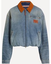 Acne Studios - Denim Bomber Blouson Jacket - Lyst