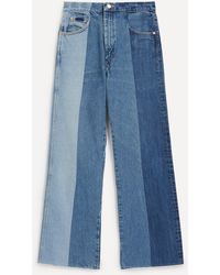 E.L.V. Denim - E. L.v. Denim Women's Contrast Denim Flare Jeans - Lyst