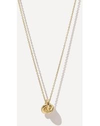 Otiumberg - 14Ct-Plated Vermeil Long Knot Pendant Necklace - Lyst