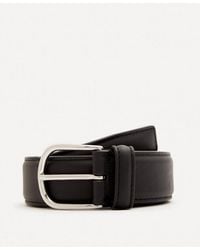 Anderson's - Stitch-Trimmed Nappa Leather Belt - Lyst