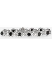 Kojis 18ct White Gold Black And White Diamond Cluster Bracelet - Metallic