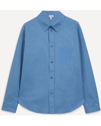 Loewe - Mens Cotton Twill Anagram Shirt 42 - Lyst