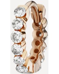 Maria Tash - Rose Gold Invisible Set Diamond Eternity Hoop Earring (6.5mm) - Lyst