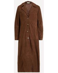 RIXO London - Astraea Suede Coat - Lyst