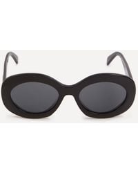 Celine - Triomphe Chunky Oval Shiny Acetate Sunglasses - Lyst