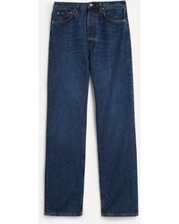 Totême - Women's Classic Cut Full Length Dark Blue Jeans 28 - Lyst