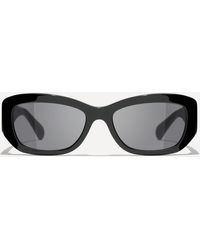 Chanel - Women's Rectangle Sunglasses One Size - Lyst
