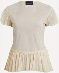 Simone Rocha - Sheer Ballet Peplum Top - Lyst