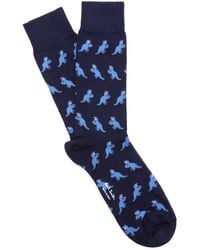 Paul Smith Dinosaur Jacquard Socks - Blue