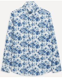 Liberty - Button-Down Regular Fit Cotton Shirt - Lyst