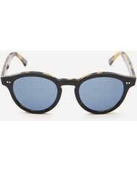 Cutler and Gross 1378 Round Acetate Sunglasses - Black