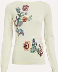 Etro - Floral Wool-Blend Jacquard Jumper - Lyst
