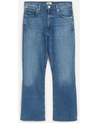 Citizens of Humanity - Women's Isola Mid Rise Cropped Boot Jeans In Lawless 26 - Lyst