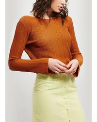 Paloma Wool Ciudad Scoop Neck Stripe Knit - Orange