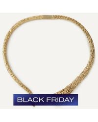Kenneth Jay Lane - Plated Snake Spring Collar Necklace - Lyst