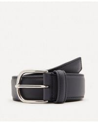 Anderson's - Stitch-Trimmed Nappa Leather Belt - Lyst