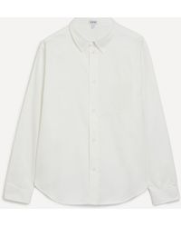 Loewe - Mens Cotton Twill Anagram Shirt 42 - Lyst