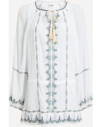 Isabel Marant - Women's Parsley Cotton Voile Mini-dress 8 - Lyst