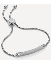 Monica Vinader Silver Havana Mini Chain Friendship Bracelet - Metallic