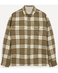 Ami Paris - Check Wool Overshirt - Lyst