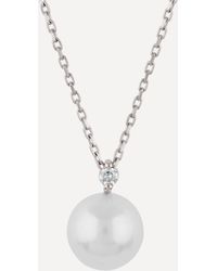Dinny Hall - 14ct White Gold Shuga Pearl And Diamond Pendant Necklace One - Lyst