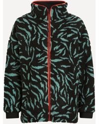 Scamp & Dude - Women's Jacquard Zebra Fleece Jacket L-xl - Lyst