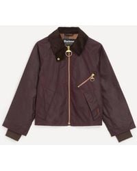 Barbour - Arlene Merlot Waxed Jacket - Lyst