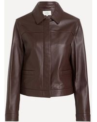Loulou de Saison - Ascot Leather Jacket - Lyst