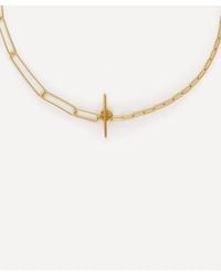 Otiumberg - 9Ct-Plated Vermeil Two Chain Paperclip Necklace - Lyst