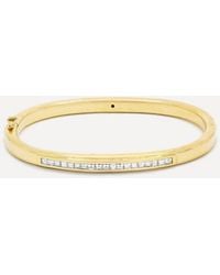 Kojis - 18Ct Vintage Step-Cut Diamond Bangle Bracelet - Lyst