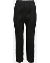 Pleats Please Issey Miyake - Women's Thicker Flared Pleated Trousers 1 5 - Lyst
