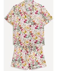 Liberty - Women's Silk-satin Short-sleeve Pyjama Set Xs - Lyst