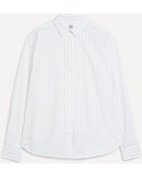 Totême - Women's Signature Cotton Pinstripe Shirt 6 - Lyst
