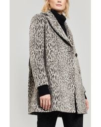 Cinzia Rocca Leopard Print Short Coat - Brown