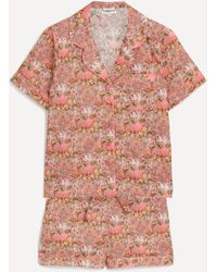 Liberty - Women's Miro's Paradise Tana Lawn Cotton Short-sleeve Pyjama Set - Lyst