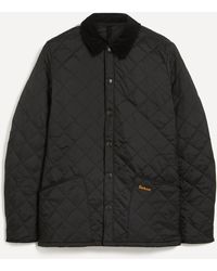 Barbour - Mens Heritage Liddesdale Black Quilted Jacket - Lyst