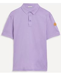 Moncler - Mens Purple Polo Shirt - Lyst