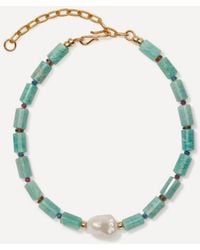 Lizzie Fortunato - 24Ct-Plated Curio Bead Necklace - Lyst