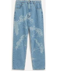 FANFARE - Women's High Waisted Laser Dandelion Blue Jeans 14 - Lyst