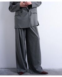 TOPSHOP - Co-Ord Double Pleated Trousers - Lyst