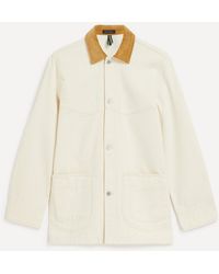 Drake's - Denim Western Chore Jacket - Lyst