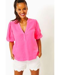 Lilly Pulitzer - Mialeigh Linen Top - Lyst