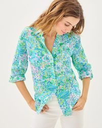 Lilly Pulitzer - Sea View Button Down Top - Lyst
