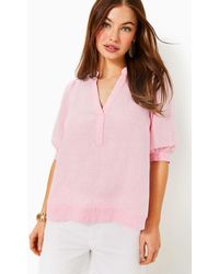 Lilly Pulitzer - Mialeigh Linen Top - Lyst