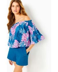 Lilly Pulitzer - Croix Off-the-shoulder Top - Lyst