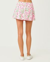 Jupe Sportive Lily Pulitzer UPF 50+ Luxletic Miesha - Taille L Bleue Zig-zag - Neuve Avec étiquettes