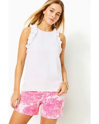 Lilly Pulitzer - Kailee Sleeveless Ruffle Top - Lyst