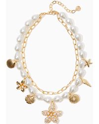 Lilly Pulitzer - Pearl Perfect Charm Necklace - Lyst