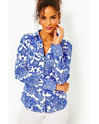 Lilly Pulitzer - Upf 50+ Chillylilly Marlena Button Down Top - Lyst